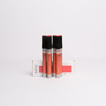 6 Red Refillable Whiteboard Markers